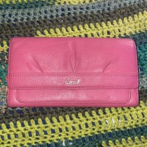 Pink Coach Wallet